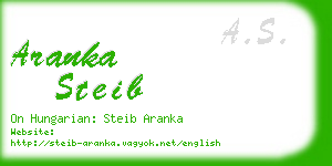 aranka steib business card
